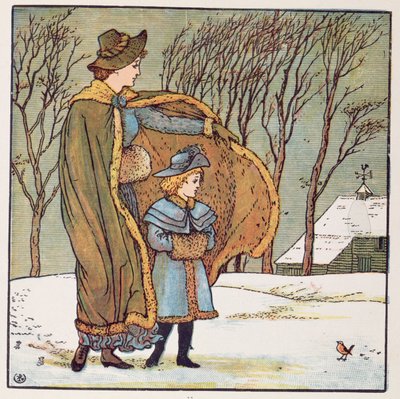 The North Wind and the Robin by Walter Crane